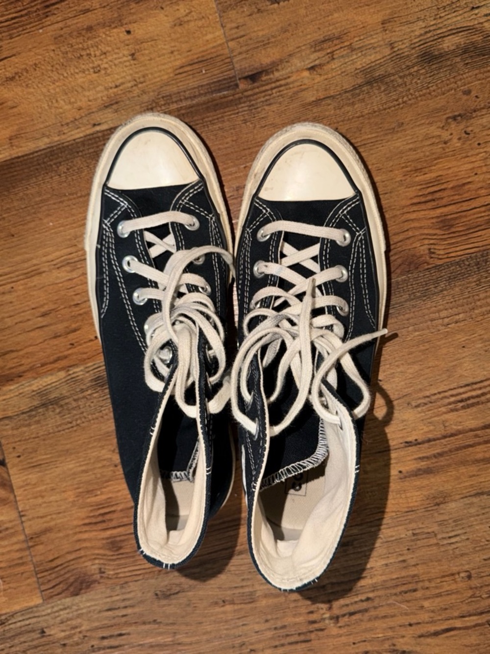 Converse Black and White High-Top Sneakers